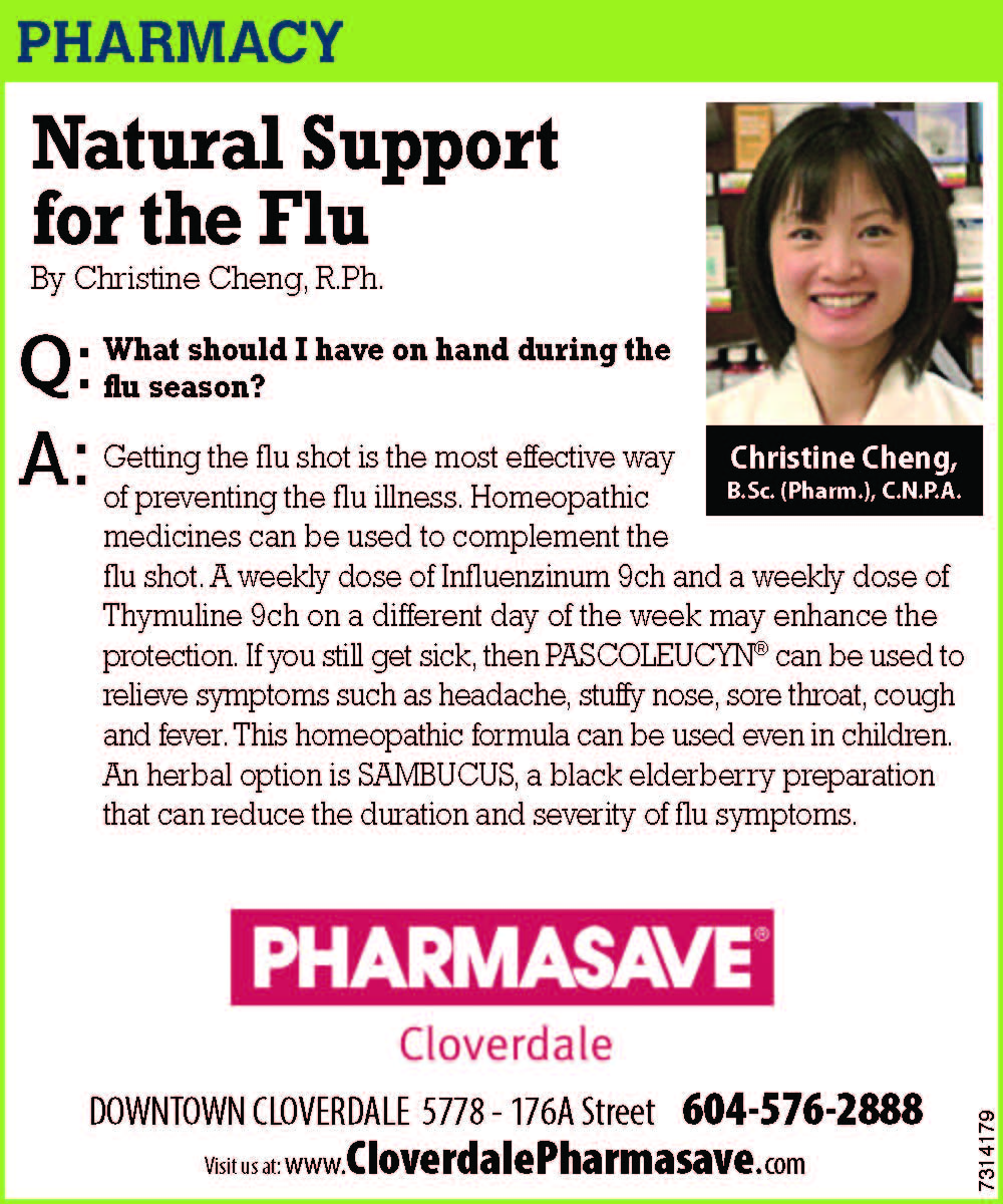 Flu Q&A with Pharmacist Christine Cheng