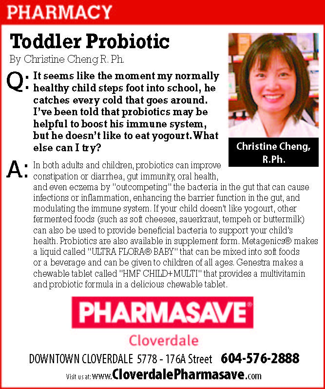 Toddler Probiotic Q&A with Pharmacist Christine Cheng