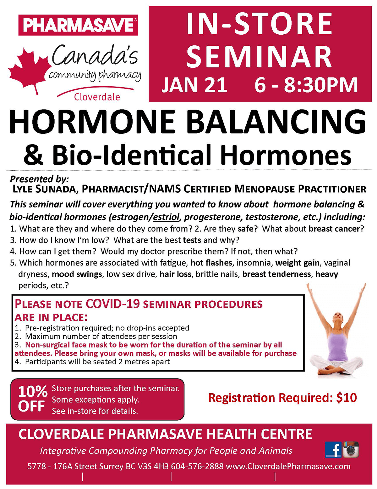HORMONE BALANCING & Bio-Identical Hormones event flyer