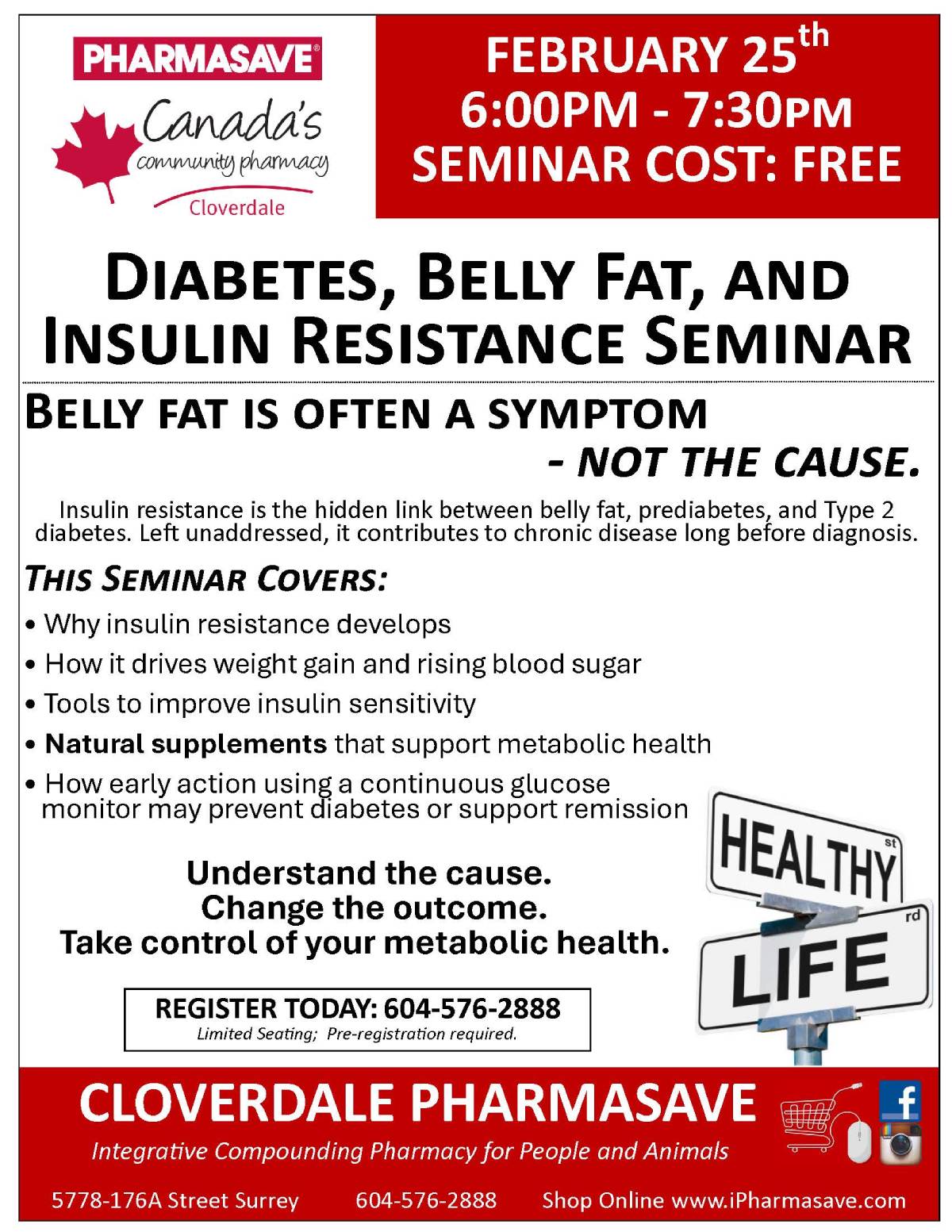 Diabetes seminar flyer