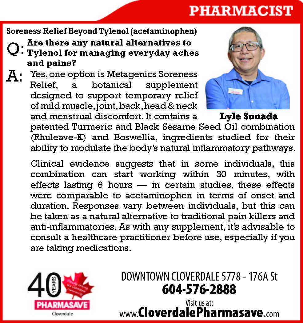 Feb Metagenics Soreness Relief CR 2026 Q&A Alternatives to Tylenol