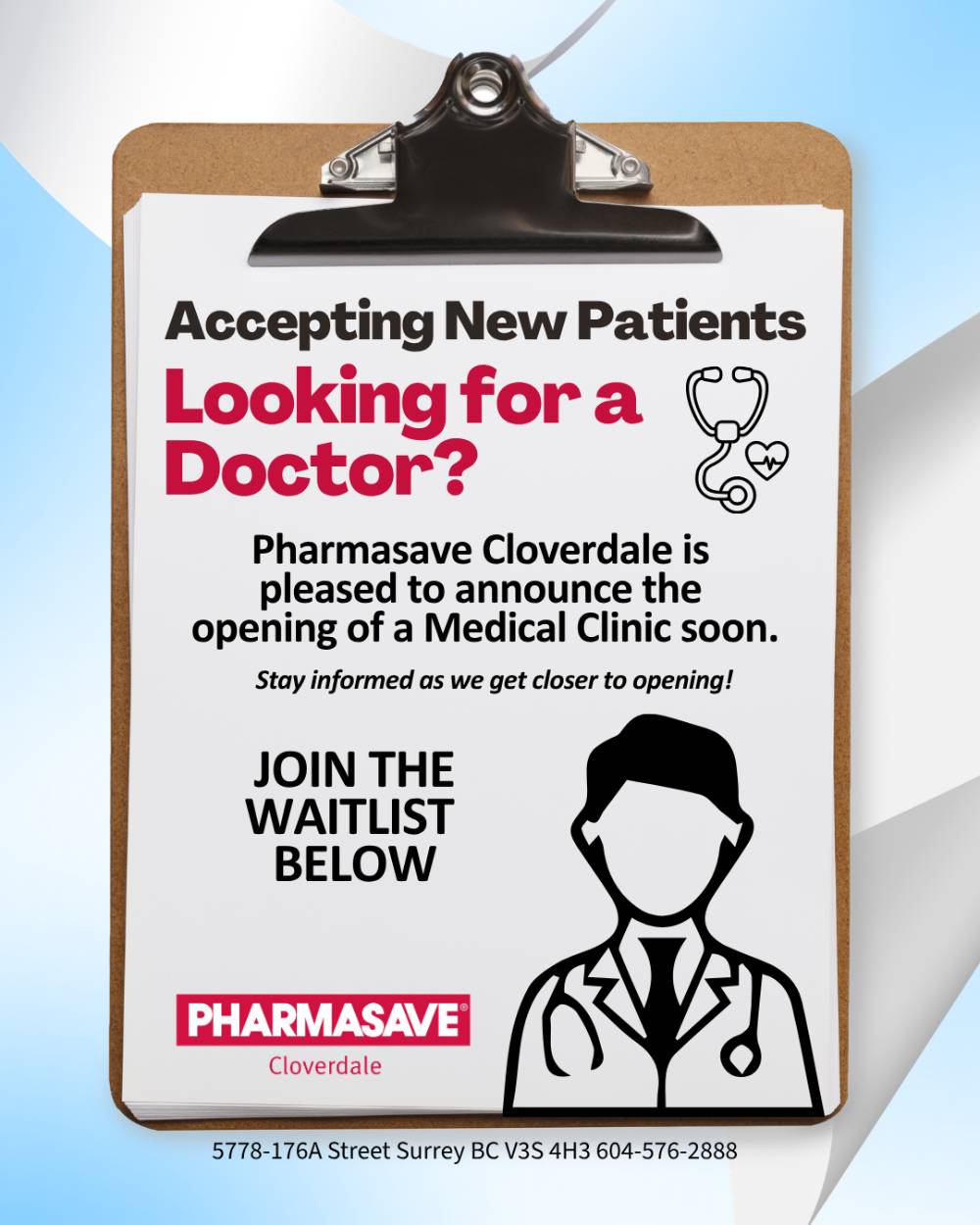 Accepting New Patients flyer