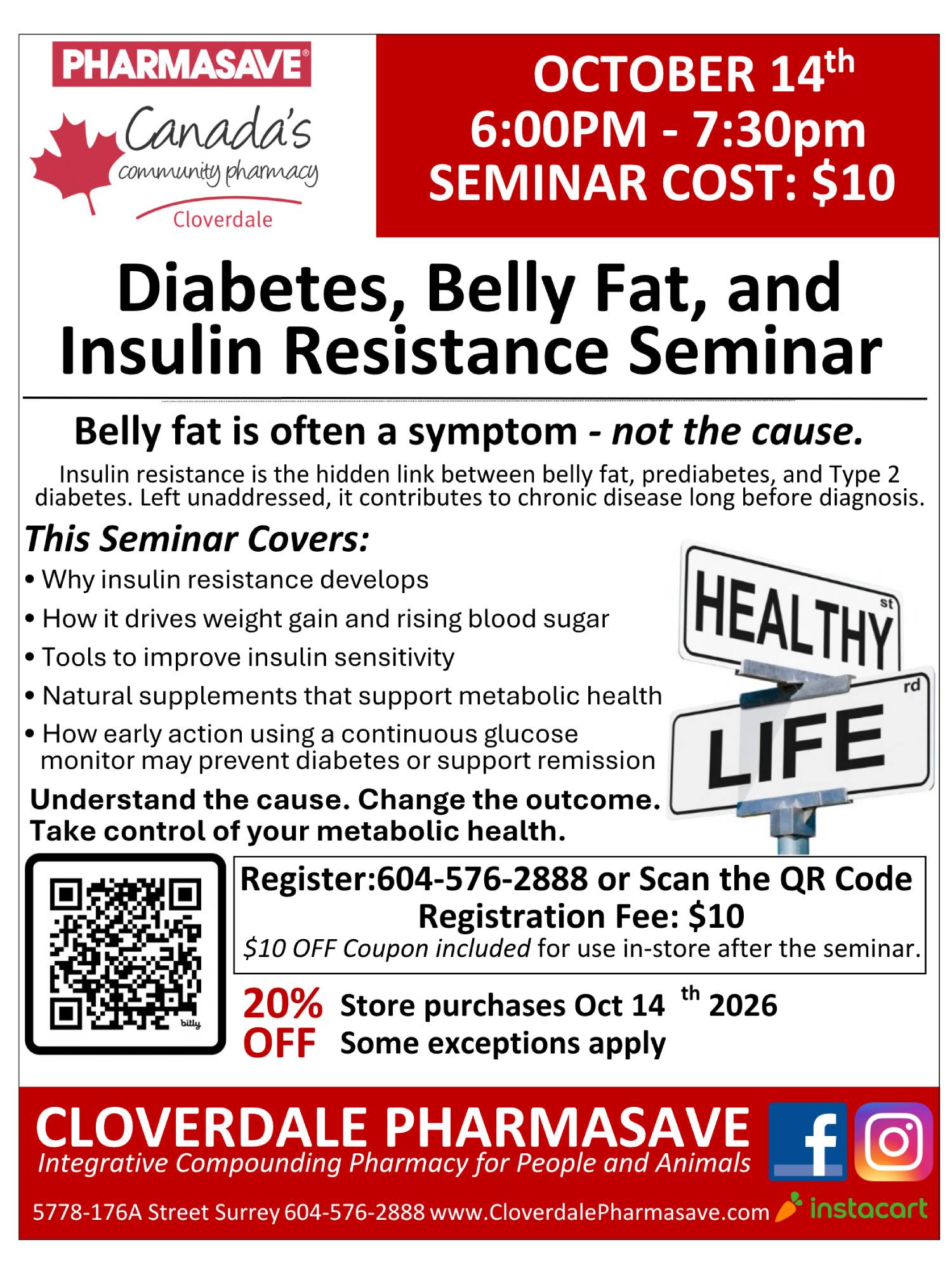 Insulin Resistance Seminar flyer